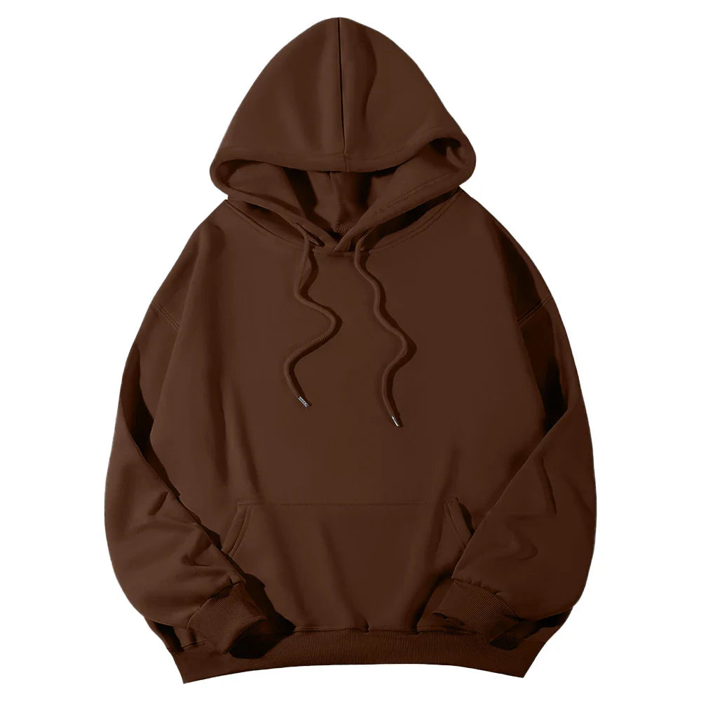 Women's Hoodies Pullover Spring Autumn Casual Hoodie 2026 Sweatshirts Solid Color Hoodies Oversize Black Sweatshirt Women Top