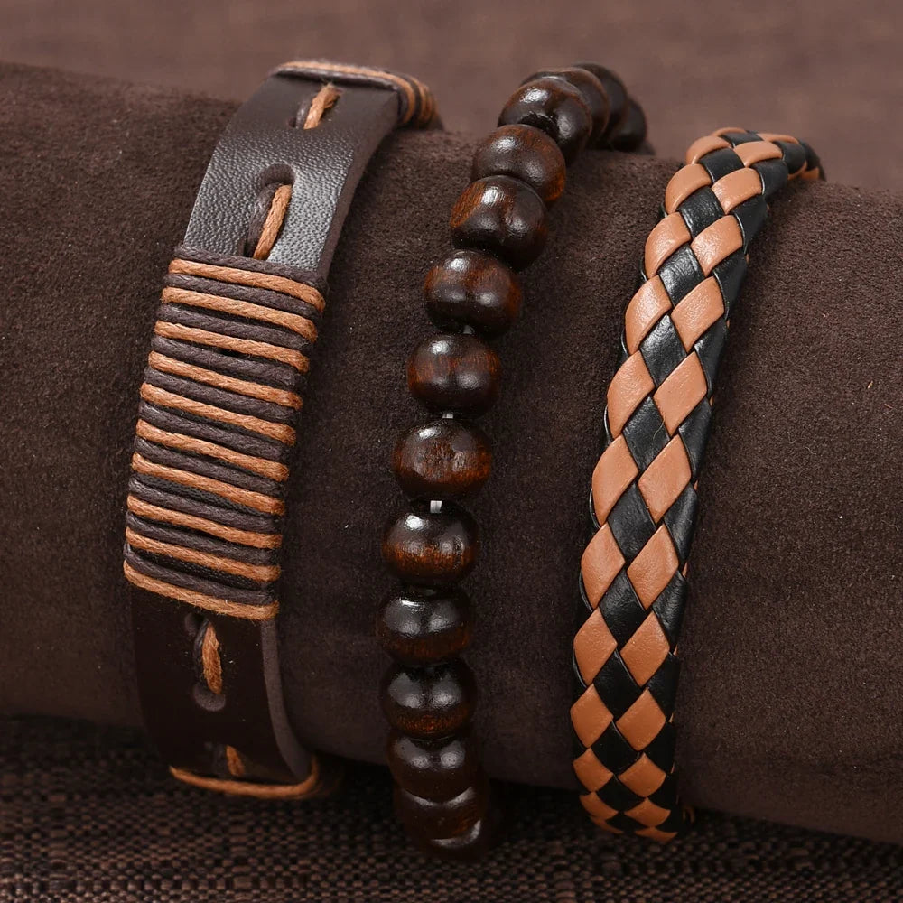 Men's Hip Hop Fashion Watch and Bracelet Set, Quartz Alloy Wristwatch