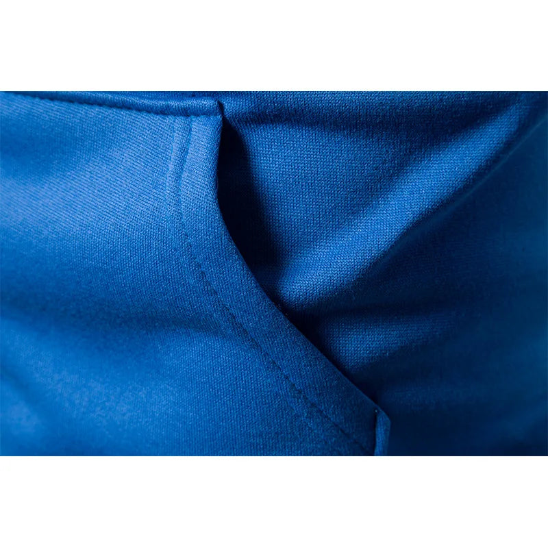 Men's Zip Up Hoodie – Polka Dot Pocket Sport Casual Sweatshirt
