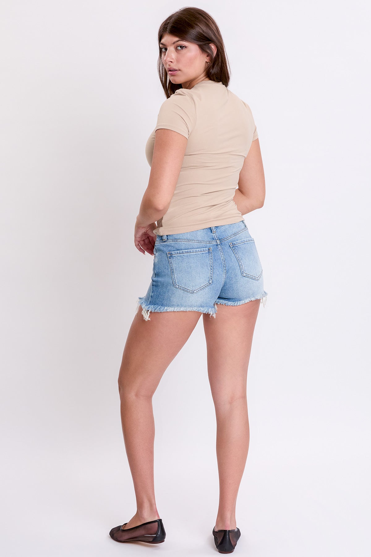 Women's Luxe Summer Fray Hem Shorts