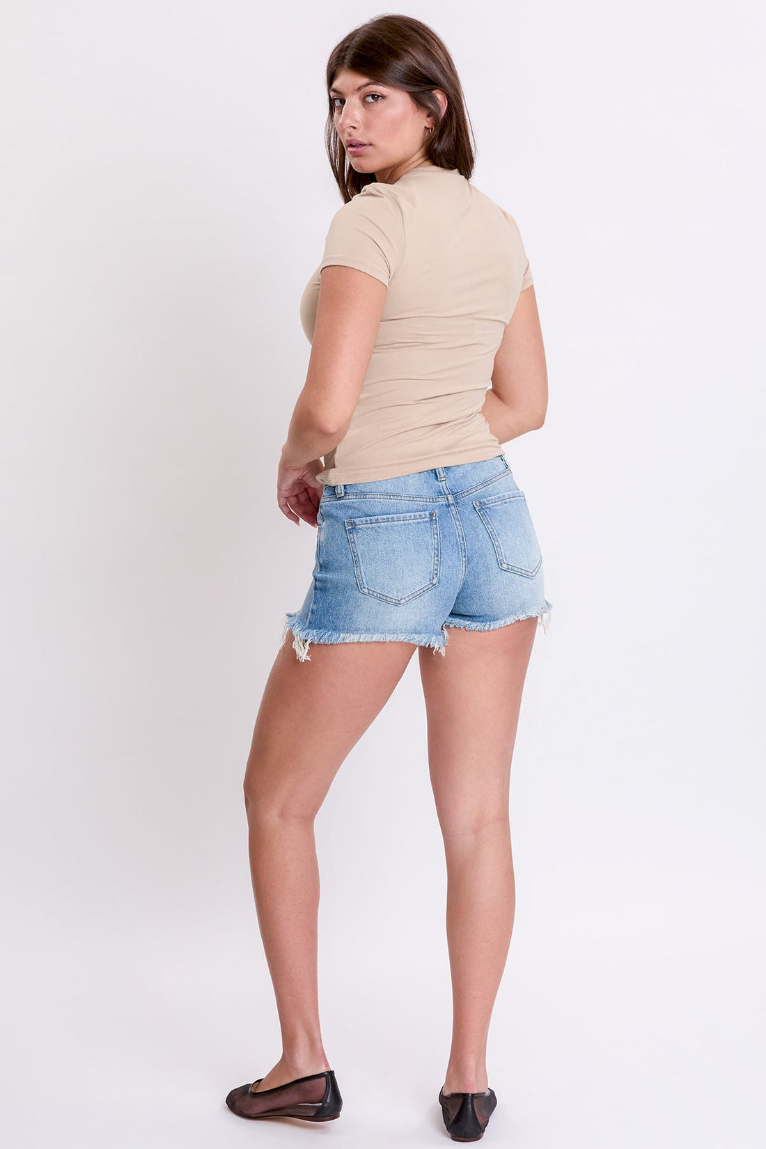 Women's Luxe Summer Fray Hem Shorts