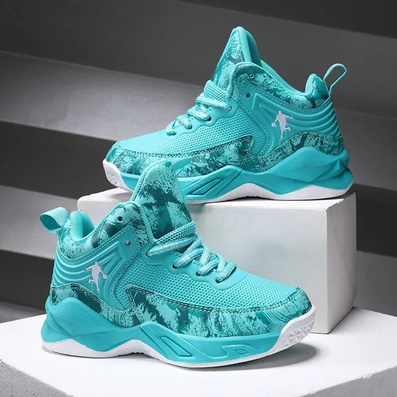 2026 Basketball Shoes for Kids Sneakers New Boys Brand Thick Sole Non-slip Children Sports Shoes Child Boy Basket Trainer Shoes