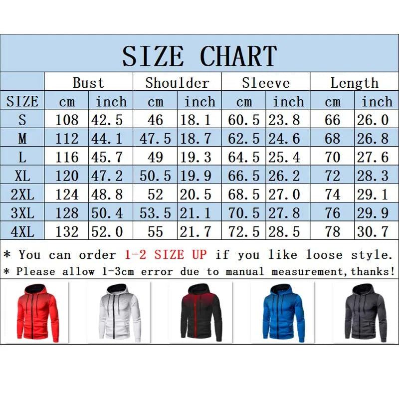 Men's Zip Up Hoodie – Polka Dot Pocket Sport Casual Sweatshirt