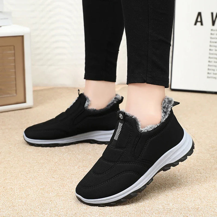 Winter Women Boots Outdoor Snow Boots Warm Lightweight Cotton Boot Non-slip Hiking Walking Shoes Fur Comfortable Women Ankle Boo