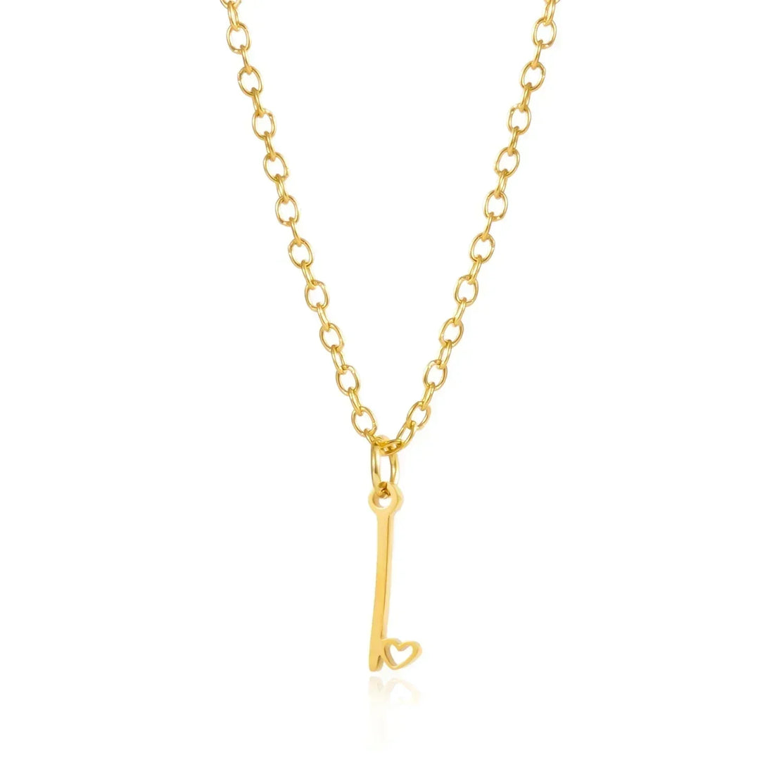 26 Initial Letters Heart Pendant Stainless Steel Necklace for Women Gold Color A-Z Alphabet Choker Chain Birthday Jewelry Gift