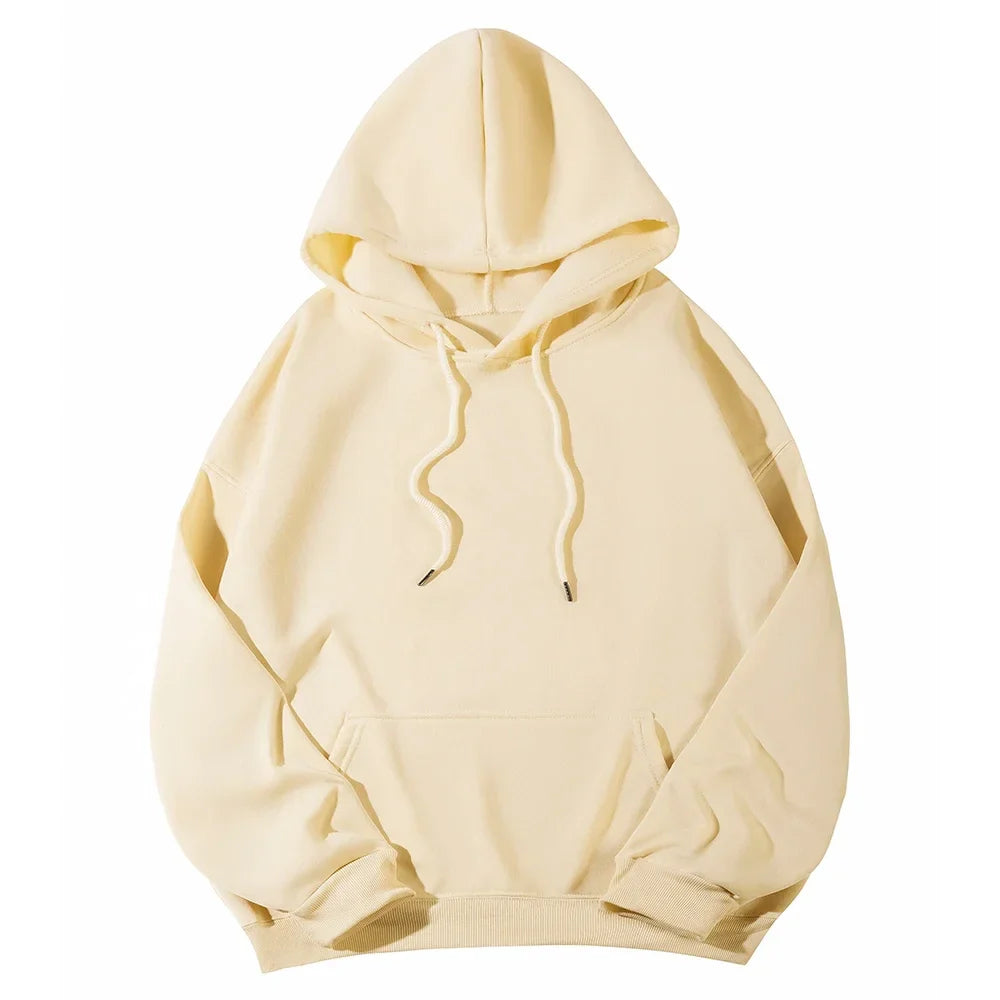 Women's Hoodies Pullover Spring Autumn Casual Hoodie 2026 Sweatshirts Solid Color Hoodies Oversize Black Sweatshirt Women Top