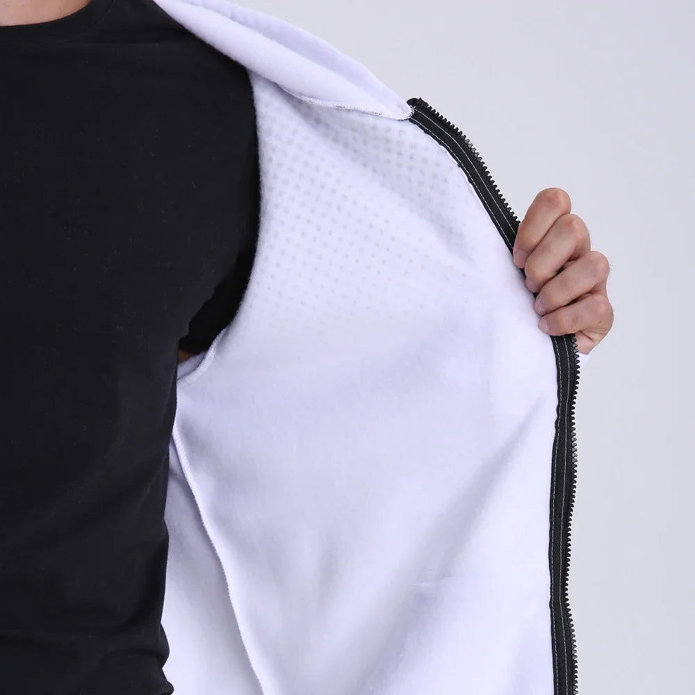 Men's Zip Up Hoodie – Polka Dot Pocket Sport Casual Sweatshirt