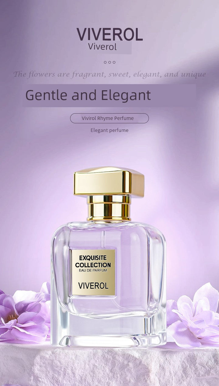 Viverol Women Long-Lasting Light Perfume Fresh Elegance Wisteria Flower Fragrance Gift Box