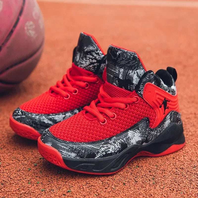 2026 Basketball Shoes for Kids Sneakers New Boys Brand Thick Sole Non-slip Children Sports Shoes Child Boy Basket Trainer Shoes