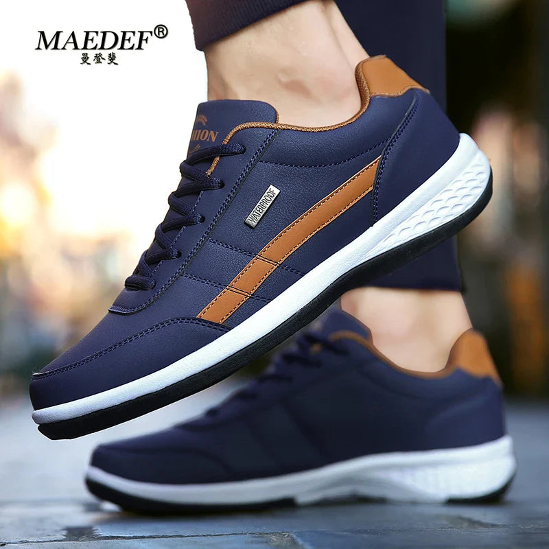 Men's Leather Waterproof Casual Comfortable shoes