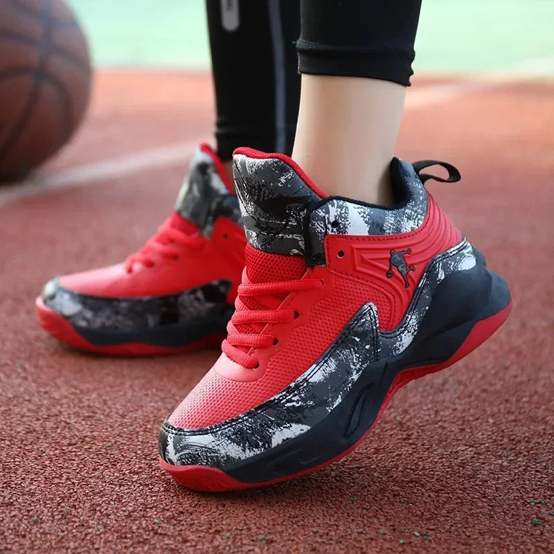 2026 Basketball Shoes for Kids Sneakers New Boys Brand Thick Sole Non-slip Children Sports Shoes Child Boy Basket Trainer Shoes