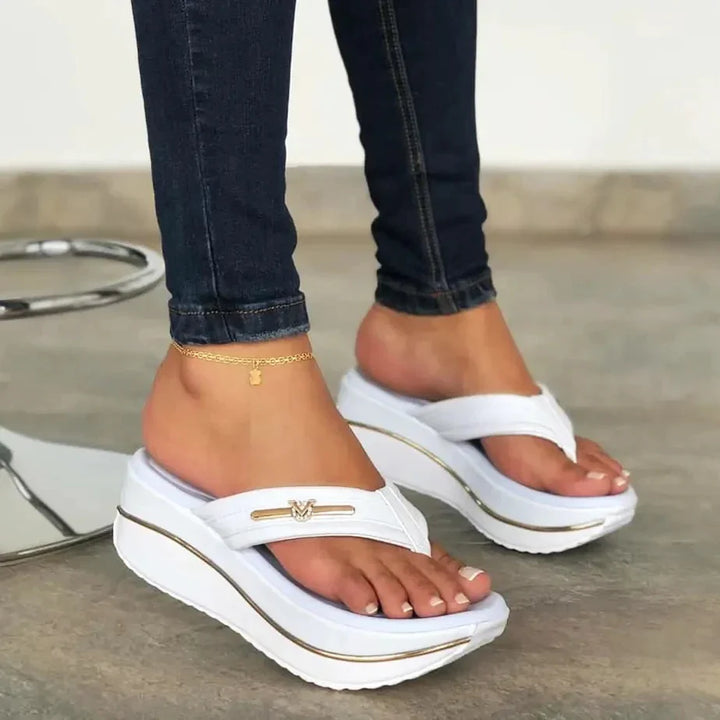 Women Summer Outdoor Platform Sandals Flip Flops
