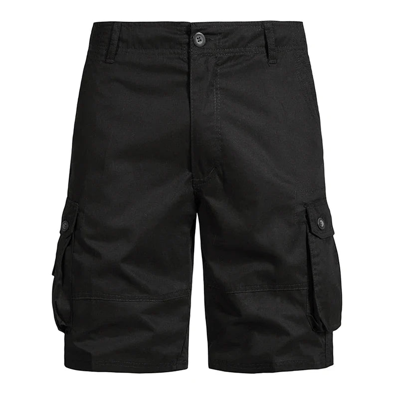 Men's Shorts Loose Large Size Multi-Pocket Overalls Summer Cotton Comfortable Short Pants Outdoor Casual Sports Beach Pants