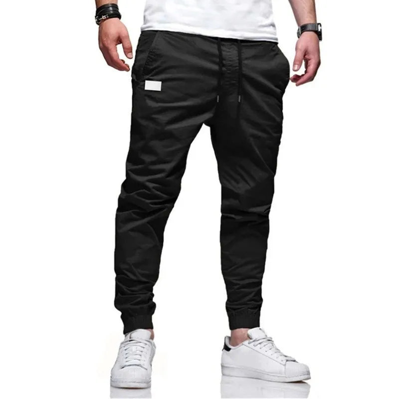 New Men's Casual Sports Pants Sweatpants Male Jogger Cargo Harem Pencil Pants Trousers Multi-pocket Sweatwear