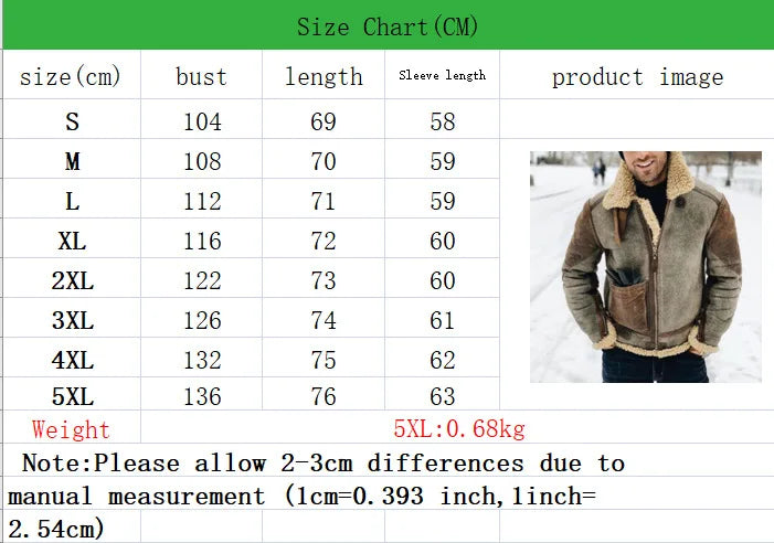 Men's Winter Jacket – Warm Motorcycle Biker Coat with Stand Collar