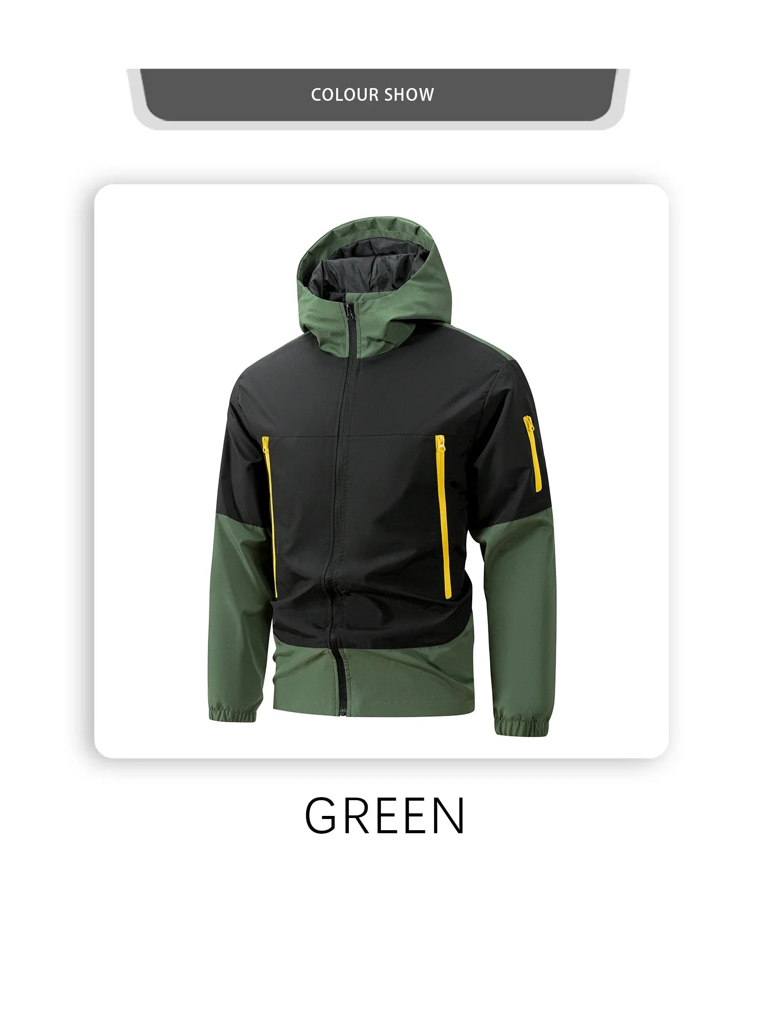 Men Windproof Jacket – Hooded Sportswear for Outdoor Autumn & Winter