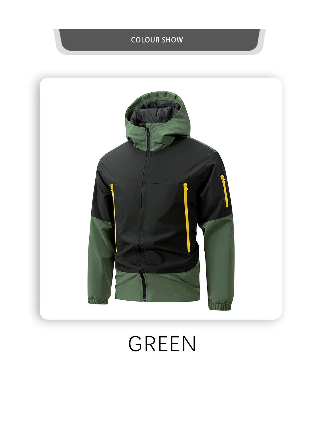 Men Windproof Jacket – Hooded Sportswear for Outdoor Autumn & Winter