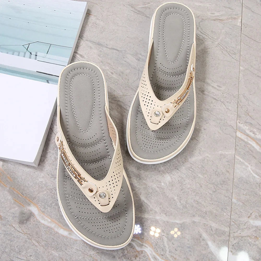 Women's Soft Cushion Flip Flops Thong Sandals Slippers Casual Orthotics Sandals