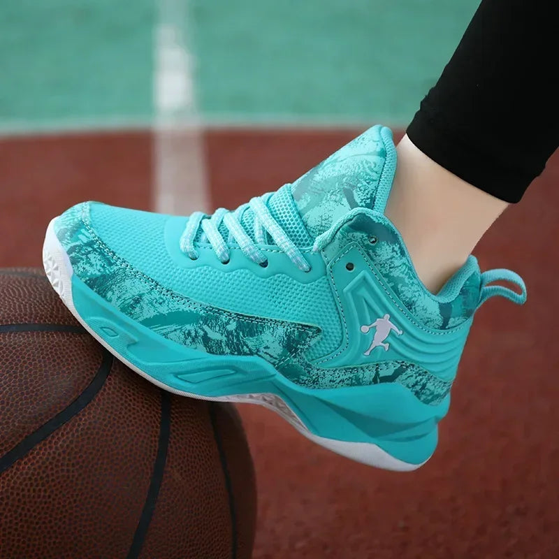 2026 Basketball Shoes for Kids Sneakers New Boys Brand Thick Sole Non-slip Children Sports Shoes Child Boy Basket Trainer Shoes