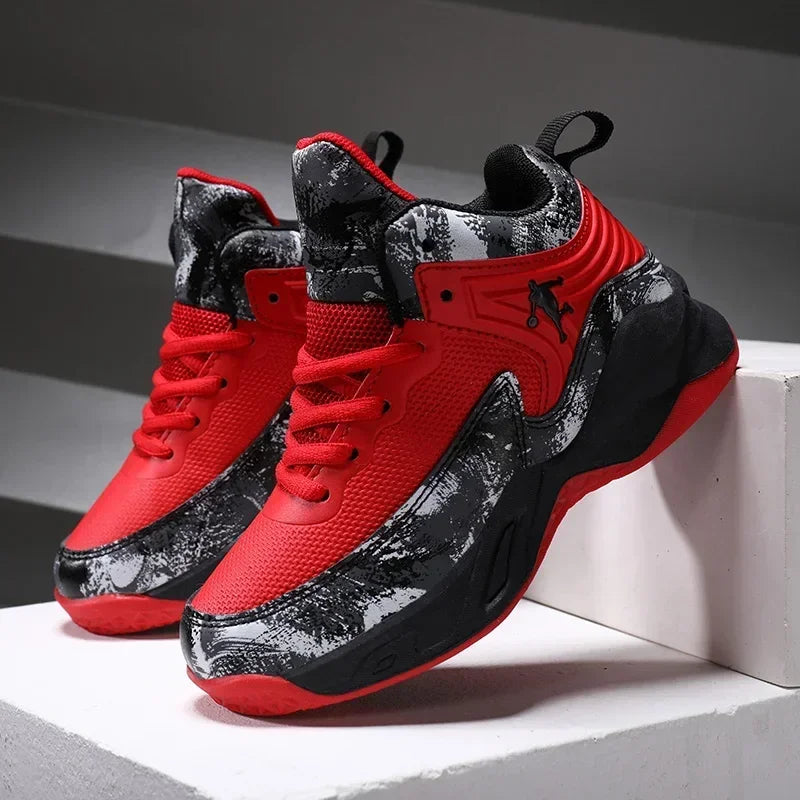 2026 Basketball Shoes for Kids Sneakers New Boys Brand Thick Sole Non-slip Children Sports Shoes Child Boy Basket Trainer Shoes