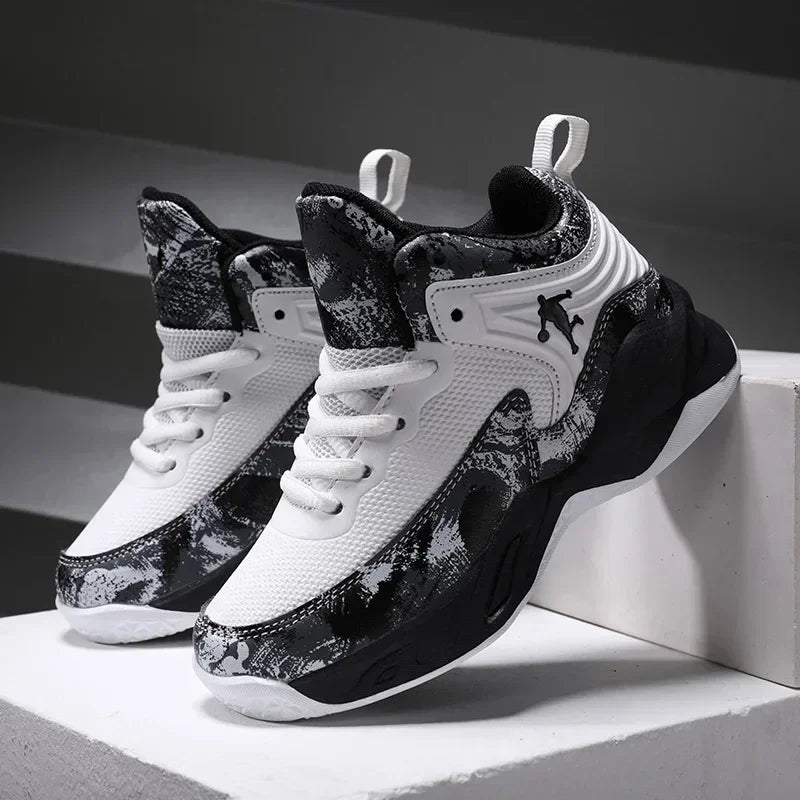 2026 Basketball Shoes for Kids Sneakers New Boys Brand Thick Sole Non-slip Children Sports Shoes Child Boy Basket Trainer Shoes