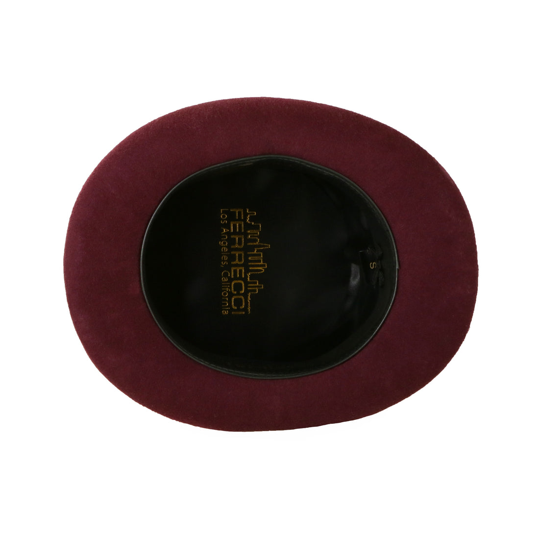 Burgundy Wool Felt Top Hat for Men | Ferrecci