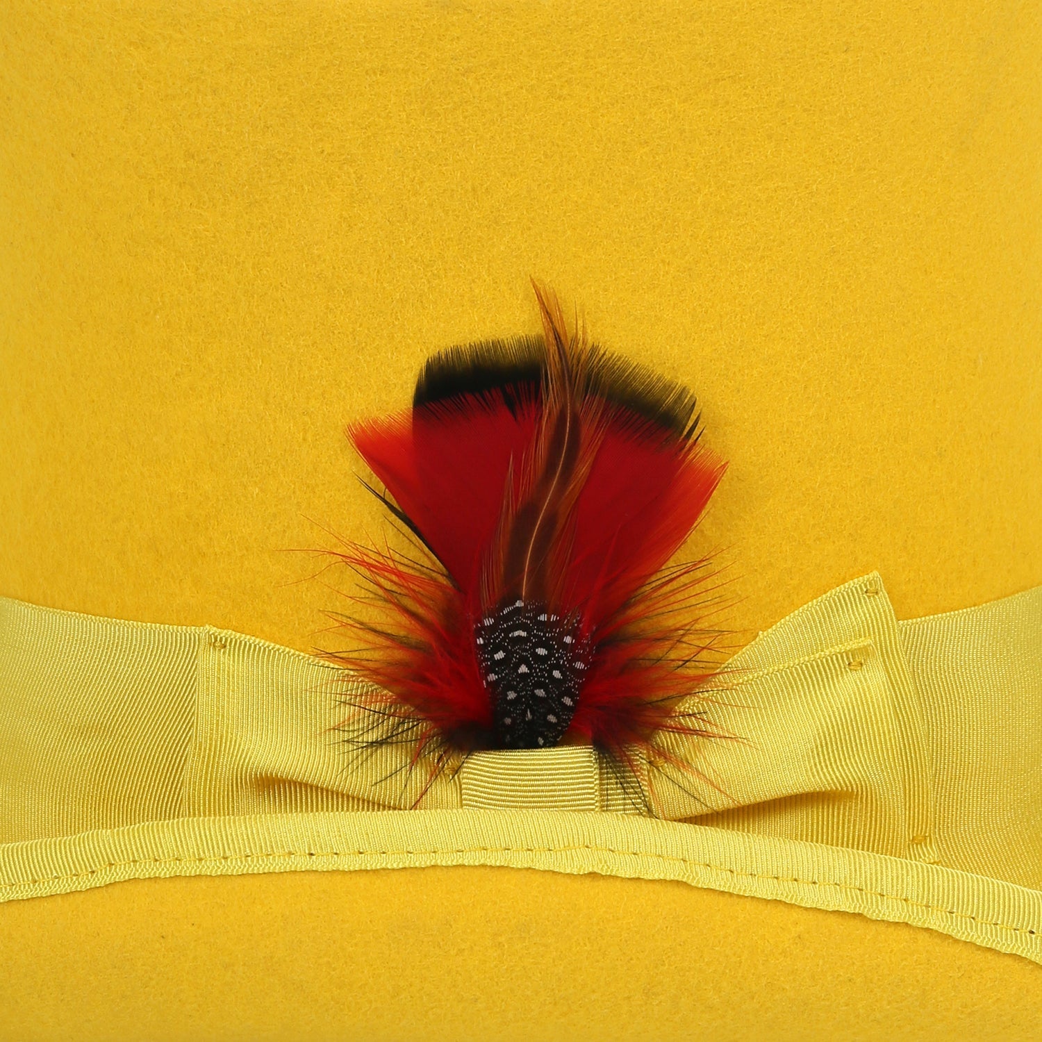 Premium Wool Yellow Top Hat