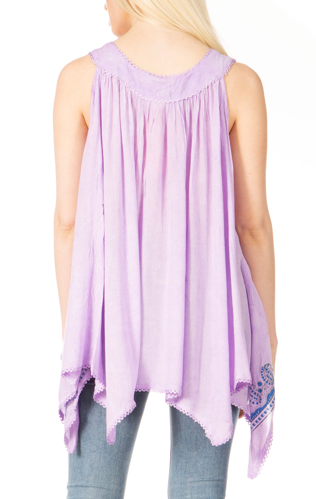 Sakkas Ligia Women's Sleeveless Tie Dye Tank Top: Classic Casual Loose Fit for Summer
