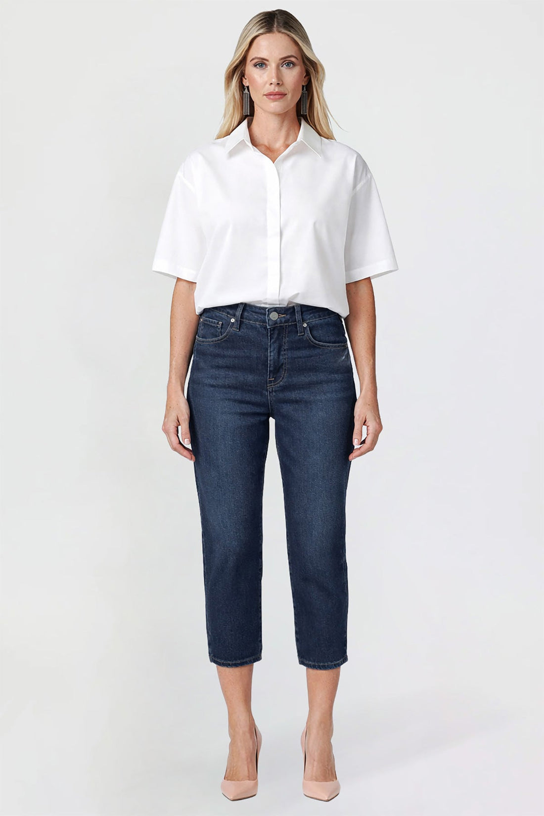 Women's Premium Stretch Side Slit Capri