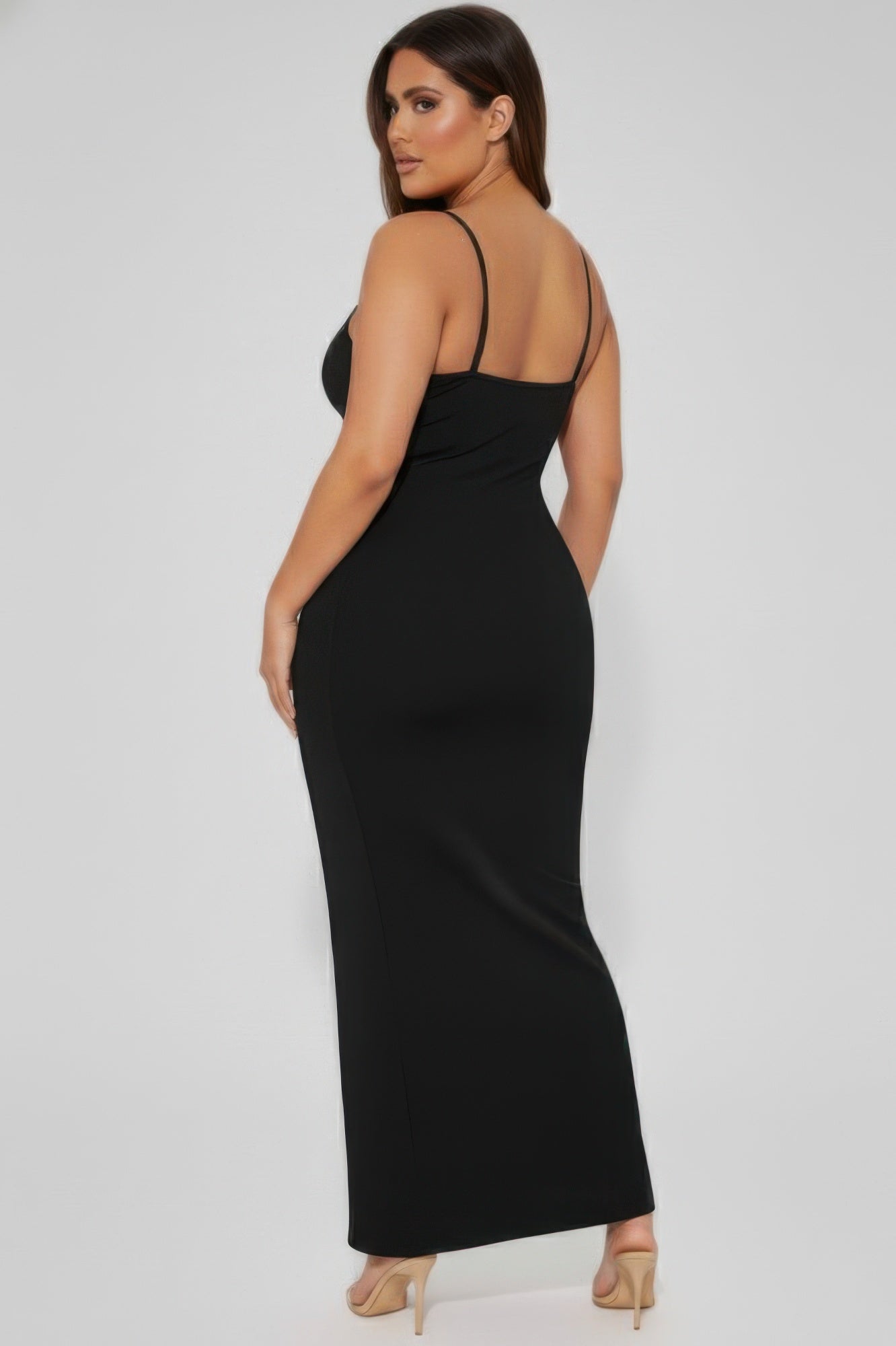 Women's Plus Ribbed Mermaid Hem Cami Dress