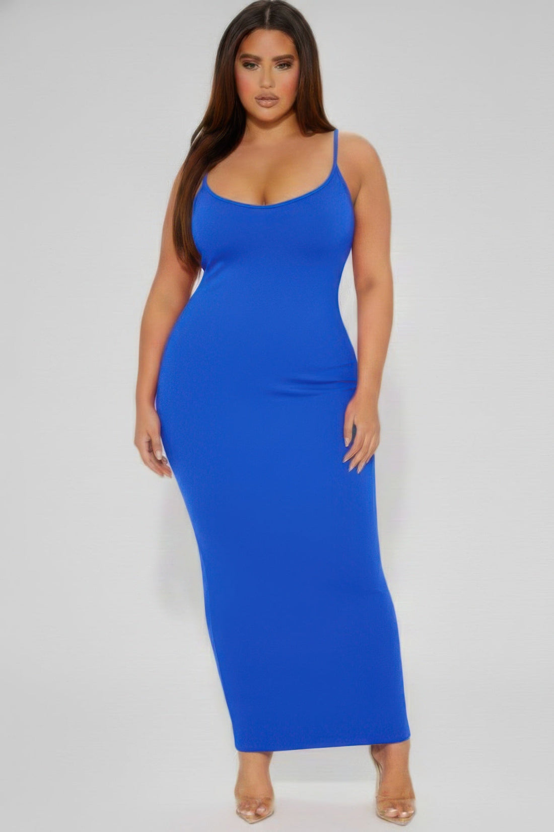 Women's Plus Ribbed Mermaid Hem Cami Dress