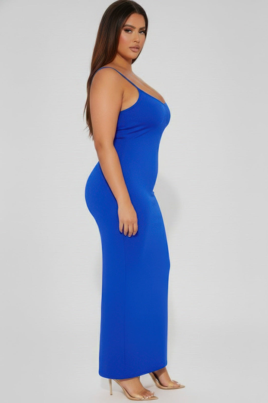 Women's Plus Ribbed Mermaid Hem Cami Dress