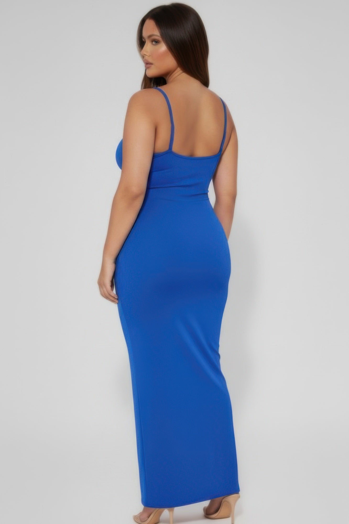 Women's Plus Ribbed Mermaid Hem Cami Dress