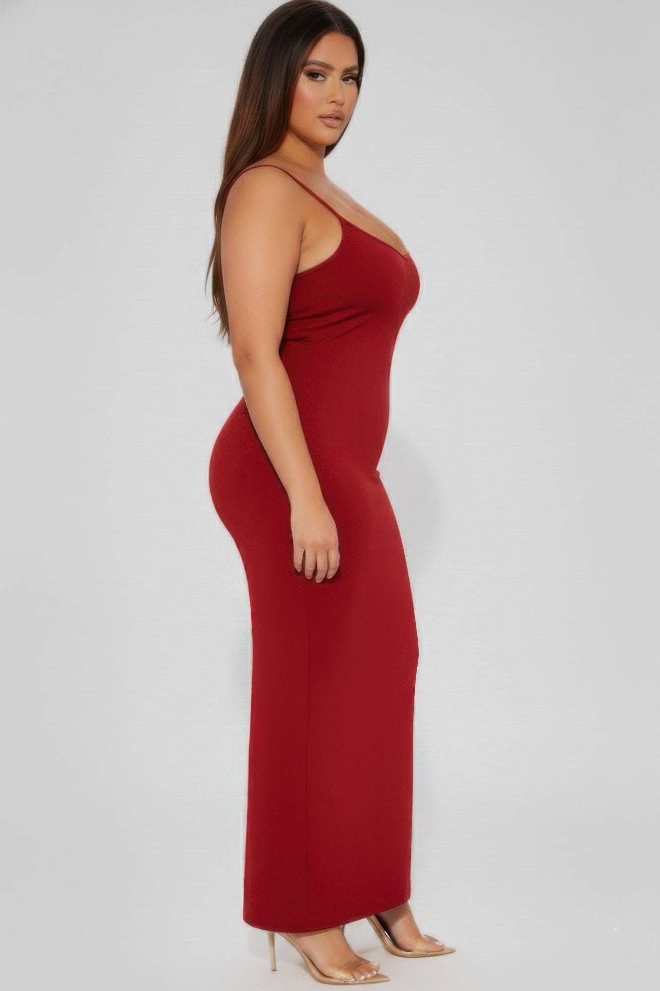Women's Plus Ribbed Mermaid Hem Cami Dress