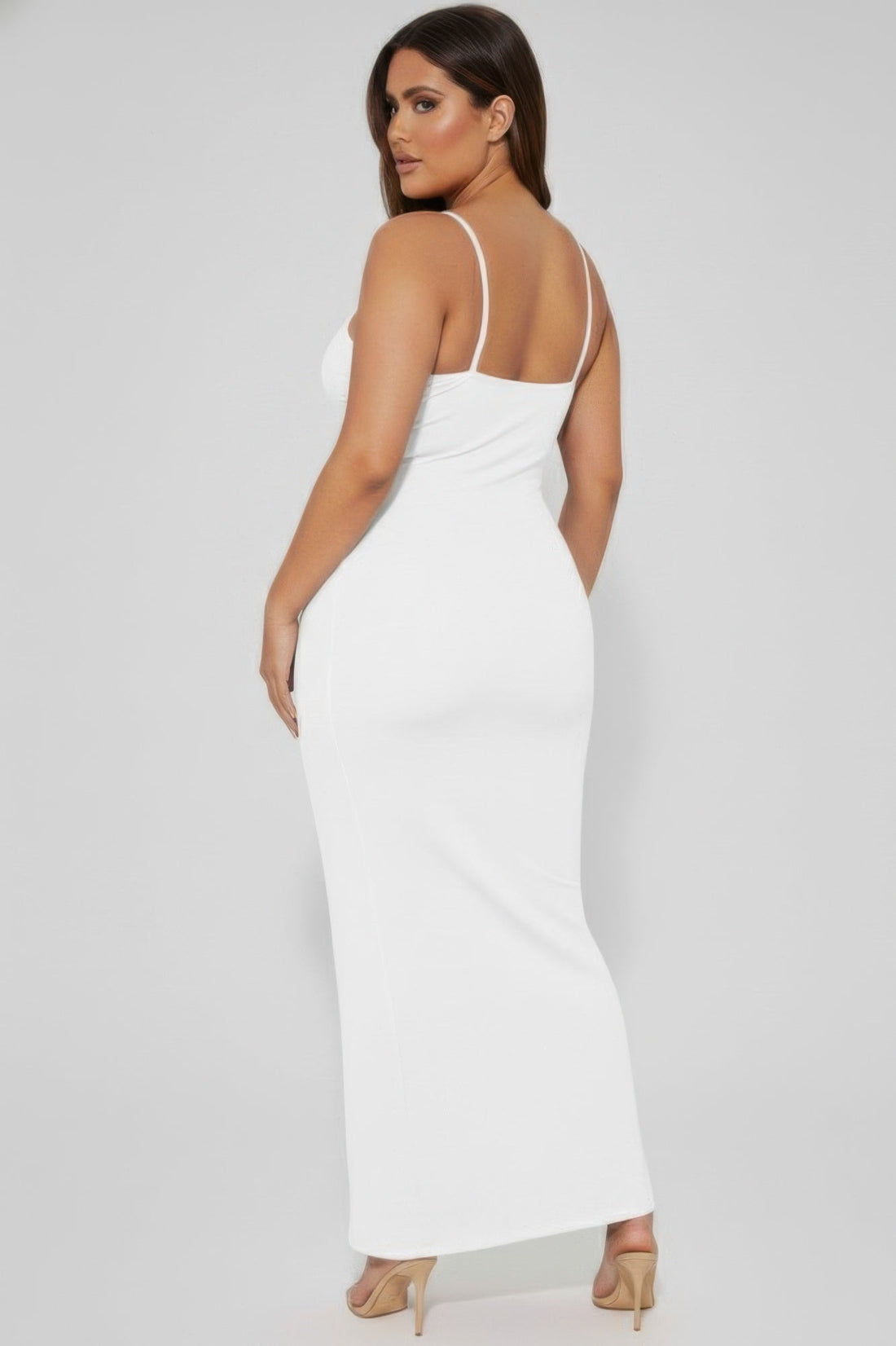 Women's Plus Ribbed Mermaid Hem Cami Dress