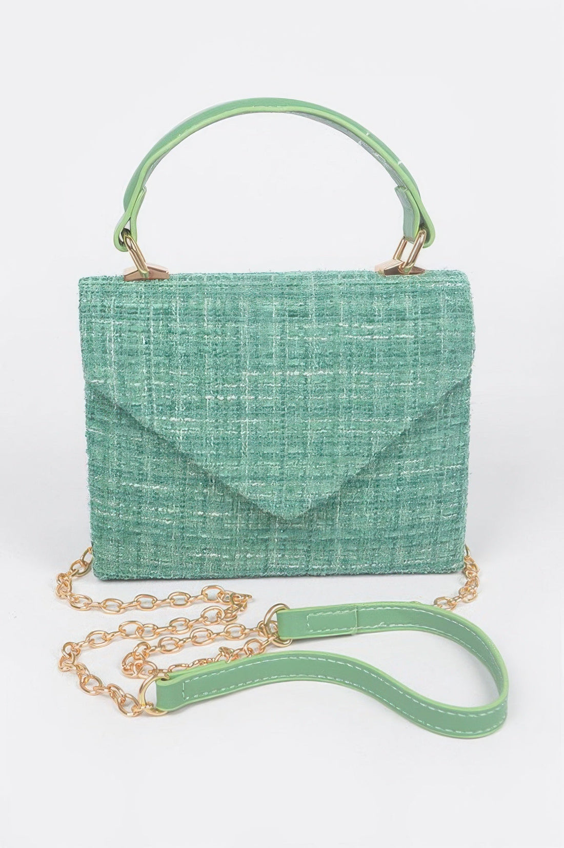 Women's Tweed Top Handle Bag