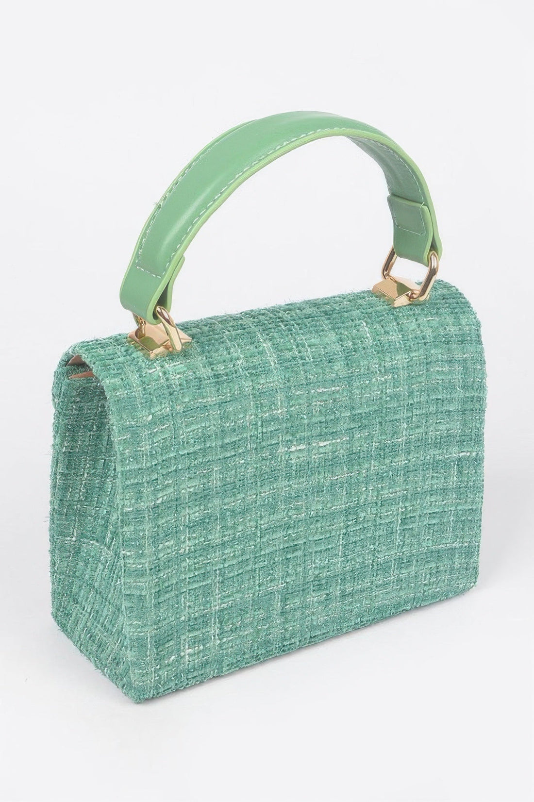 Women's Tweed Top Handle Bag
