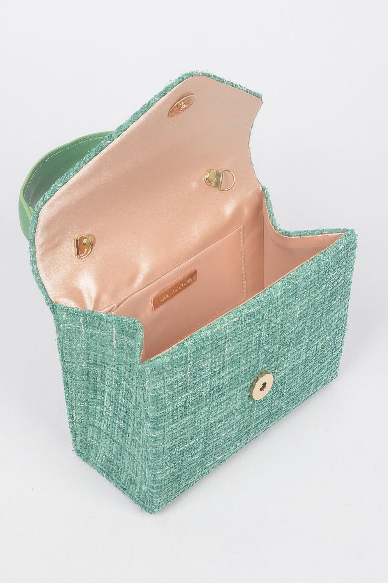 Women's Tweed Top Handle Bag