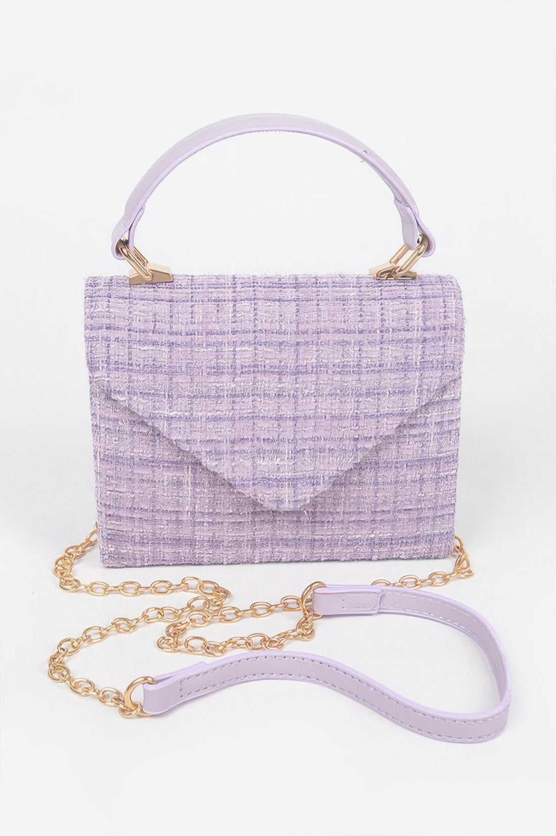 Women's Tweed Top Handle Bag