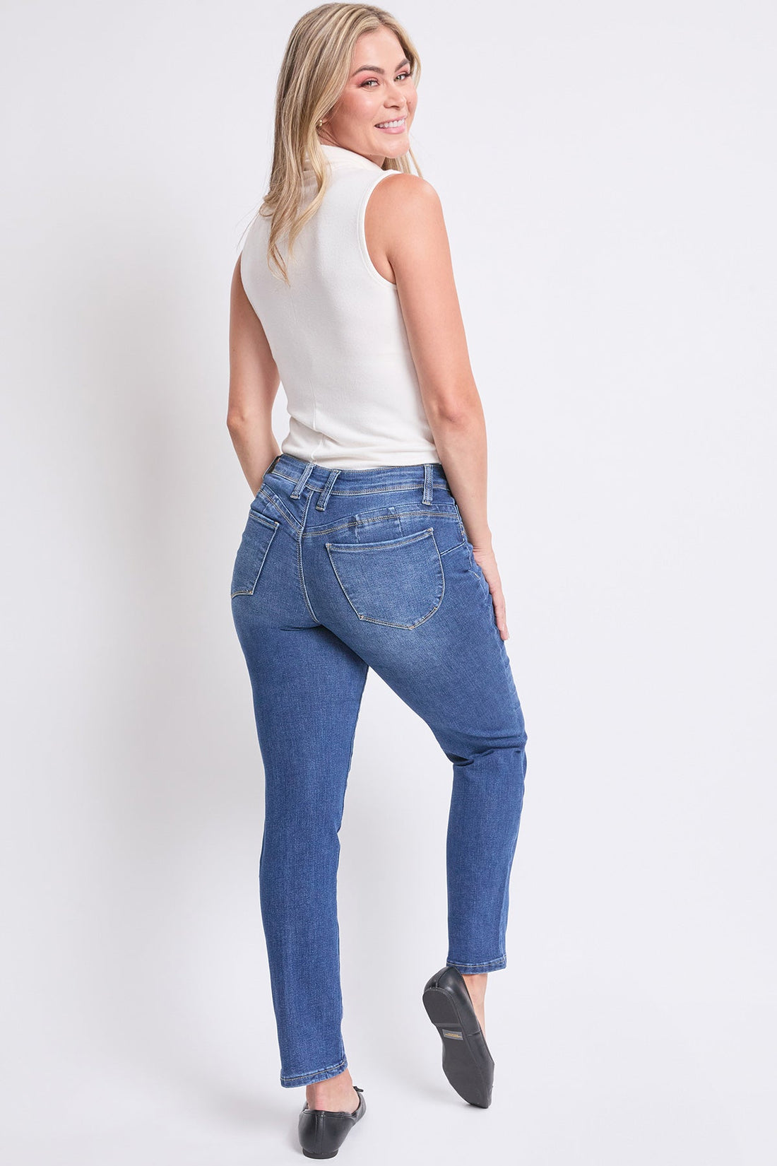 Women's High Rise Curve Confidence  Straight  Jeans