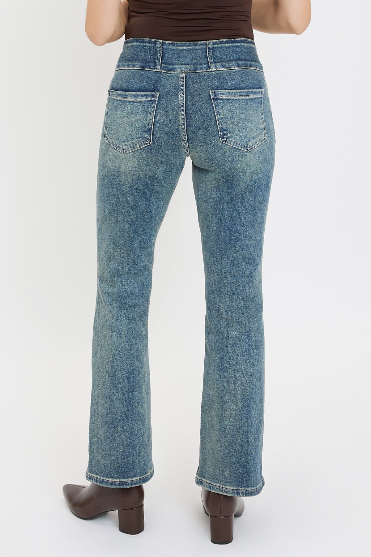 Women's 3-Button Premium Stretch Bootcut Jeans