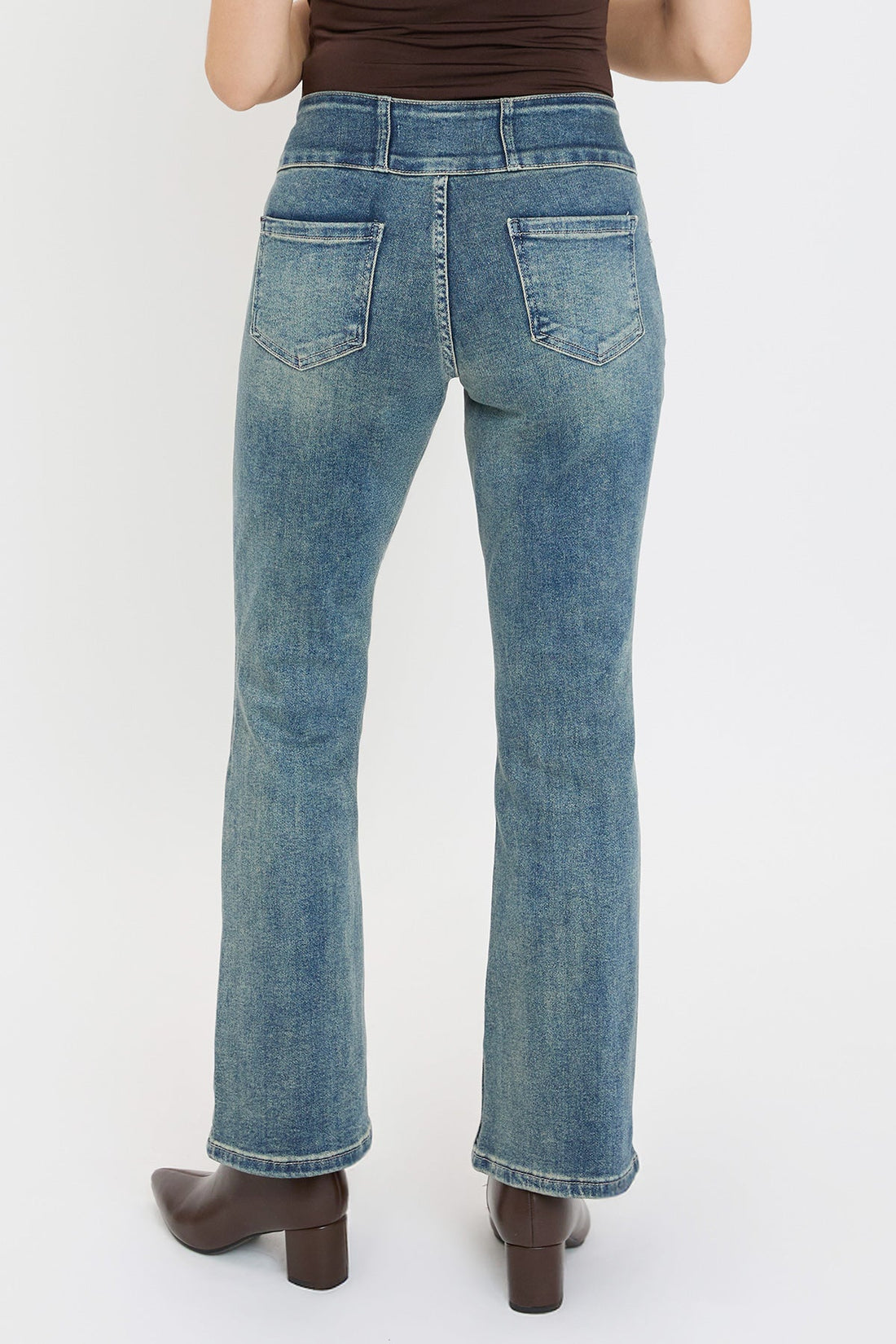 Women's 3-Button Premium Stretch Bootcut Jeans