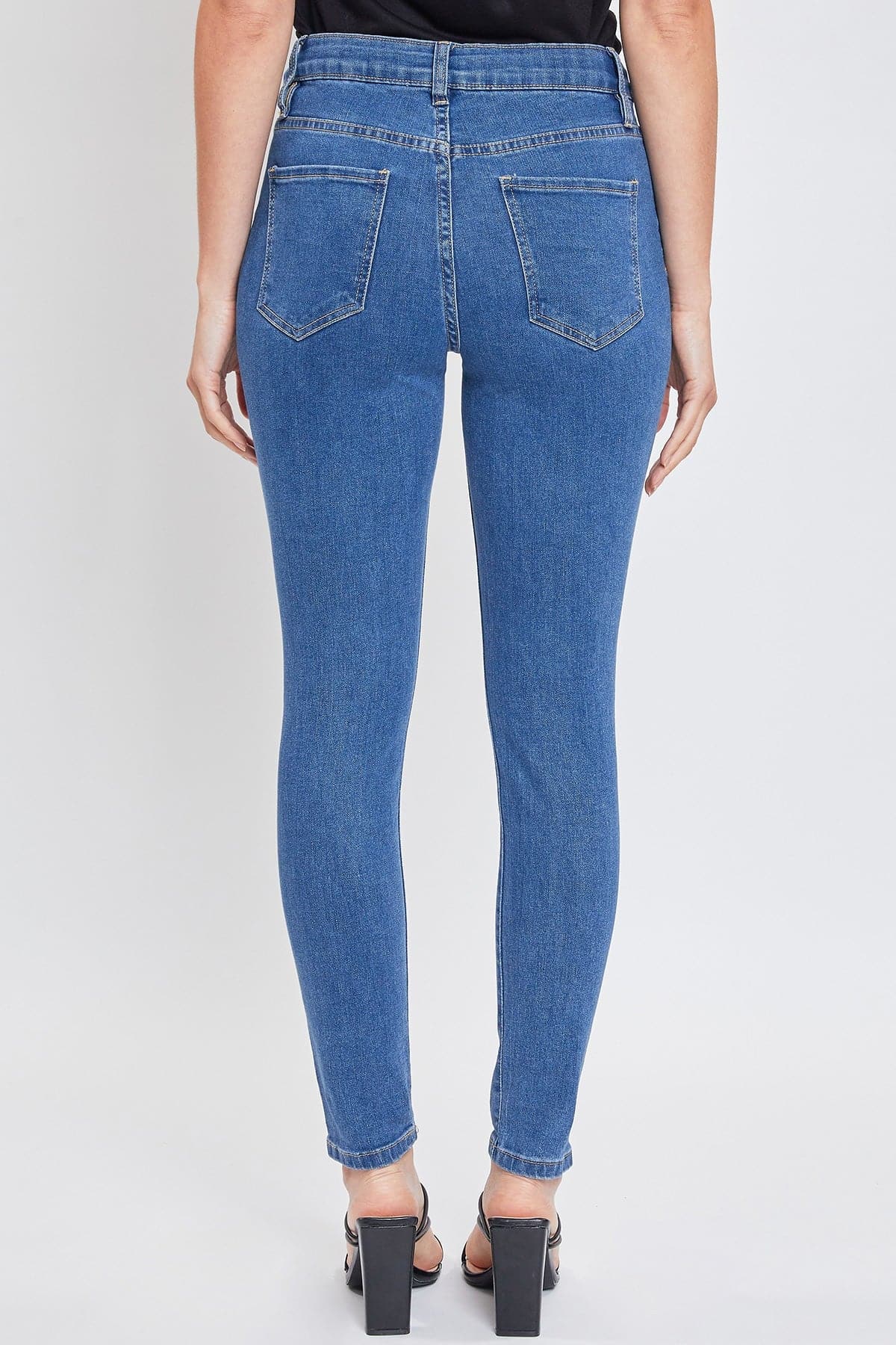 Women's High Rise Skinny Jeans With Adjustable Back