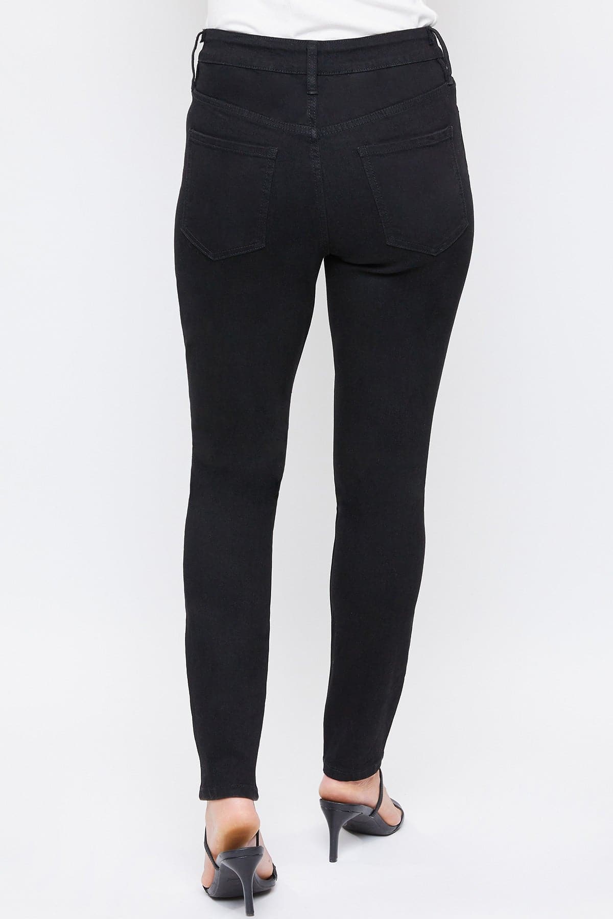 Women's High Rise Skinny Jeans With Adjustable Back