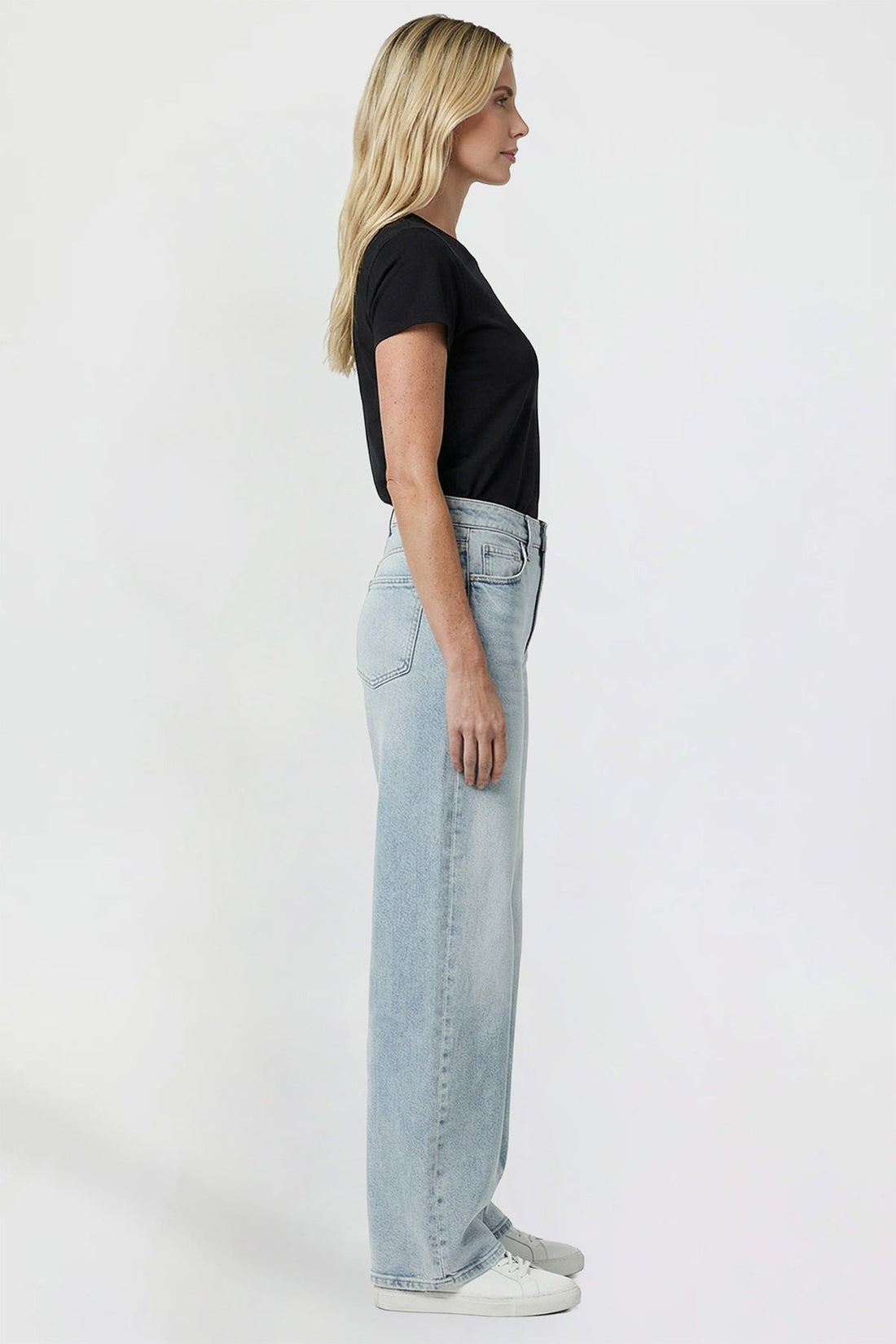 Women's Kayla High Rise Premium Stretch Wide Leg Jeans