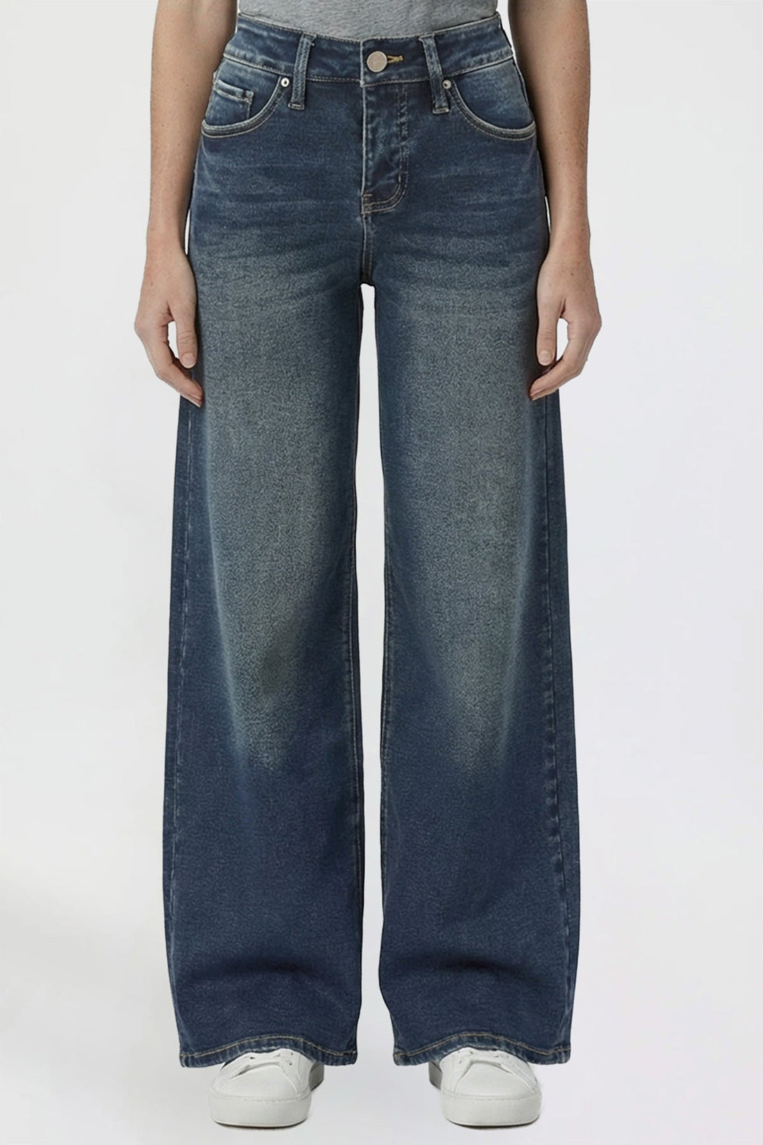 Women's Kayla High Rise Premium Stretch Wide Leg Jeans