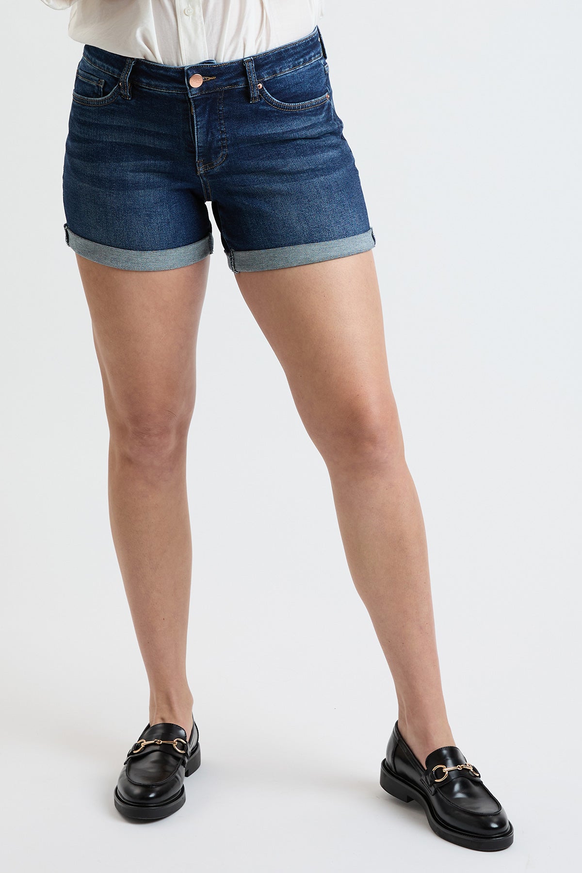 Women's Premium Stretch Fold-Over Cuff Shorts