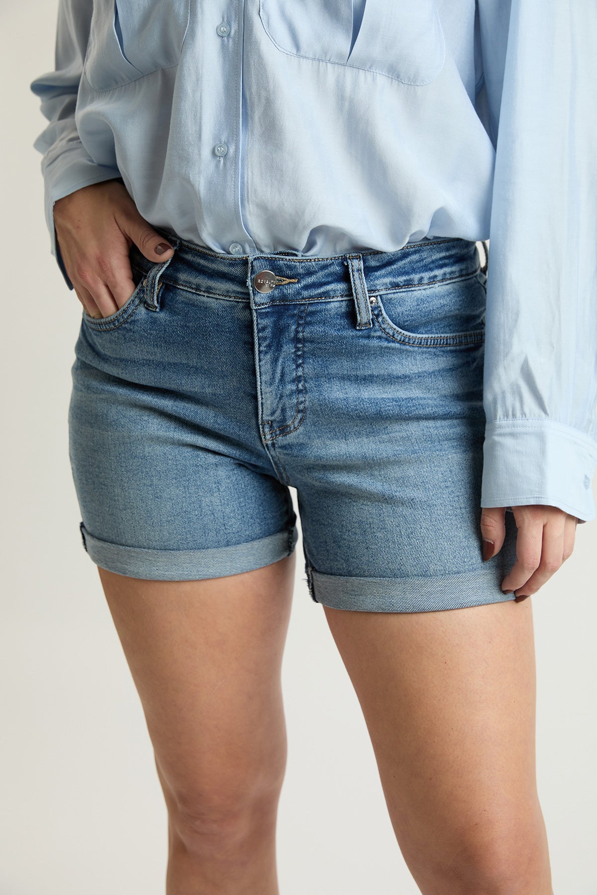 Women's Premium Stretch Fold-Over Cuff Shorts