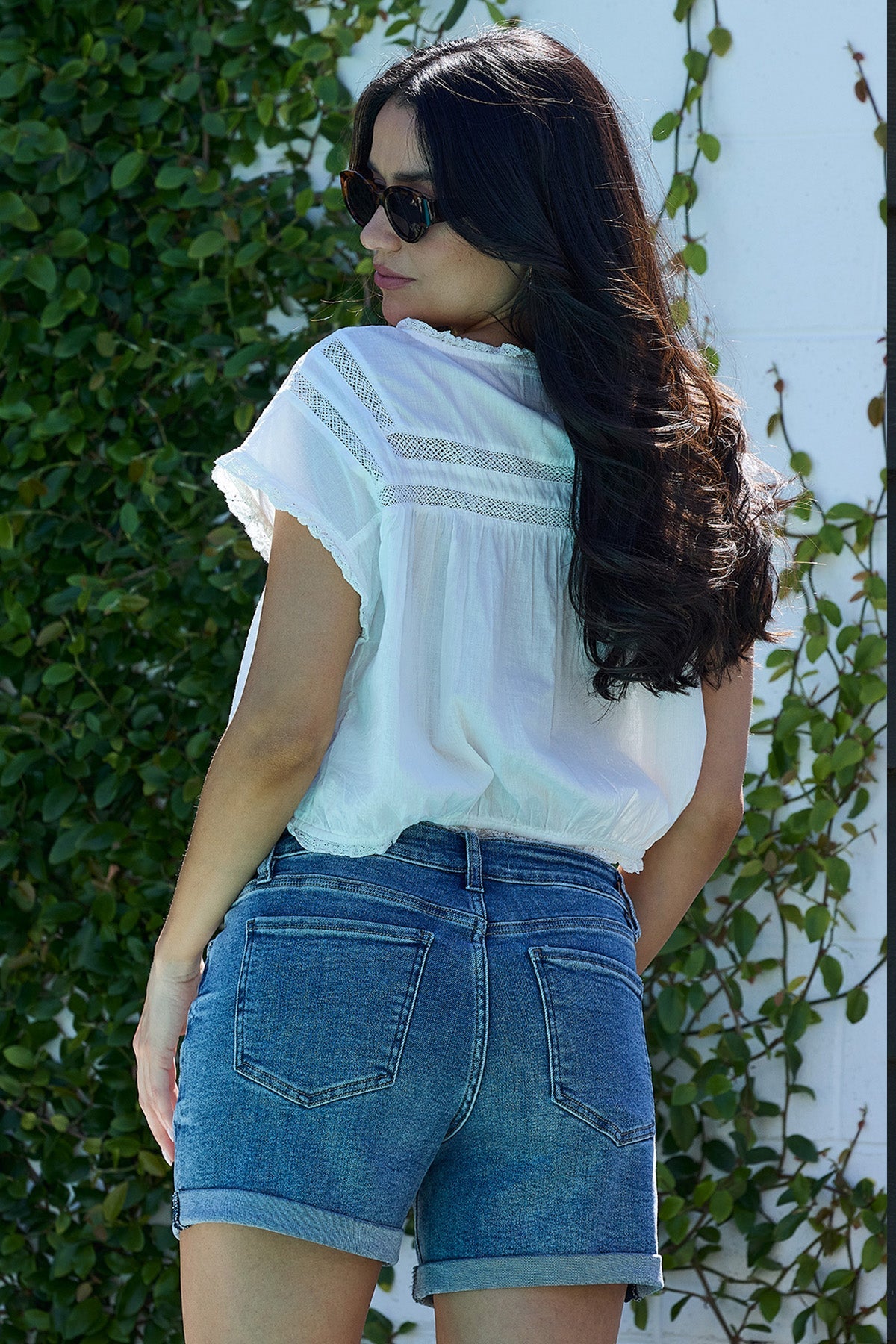 Women's Premium Stretch Fold-Over Cuff Shorts