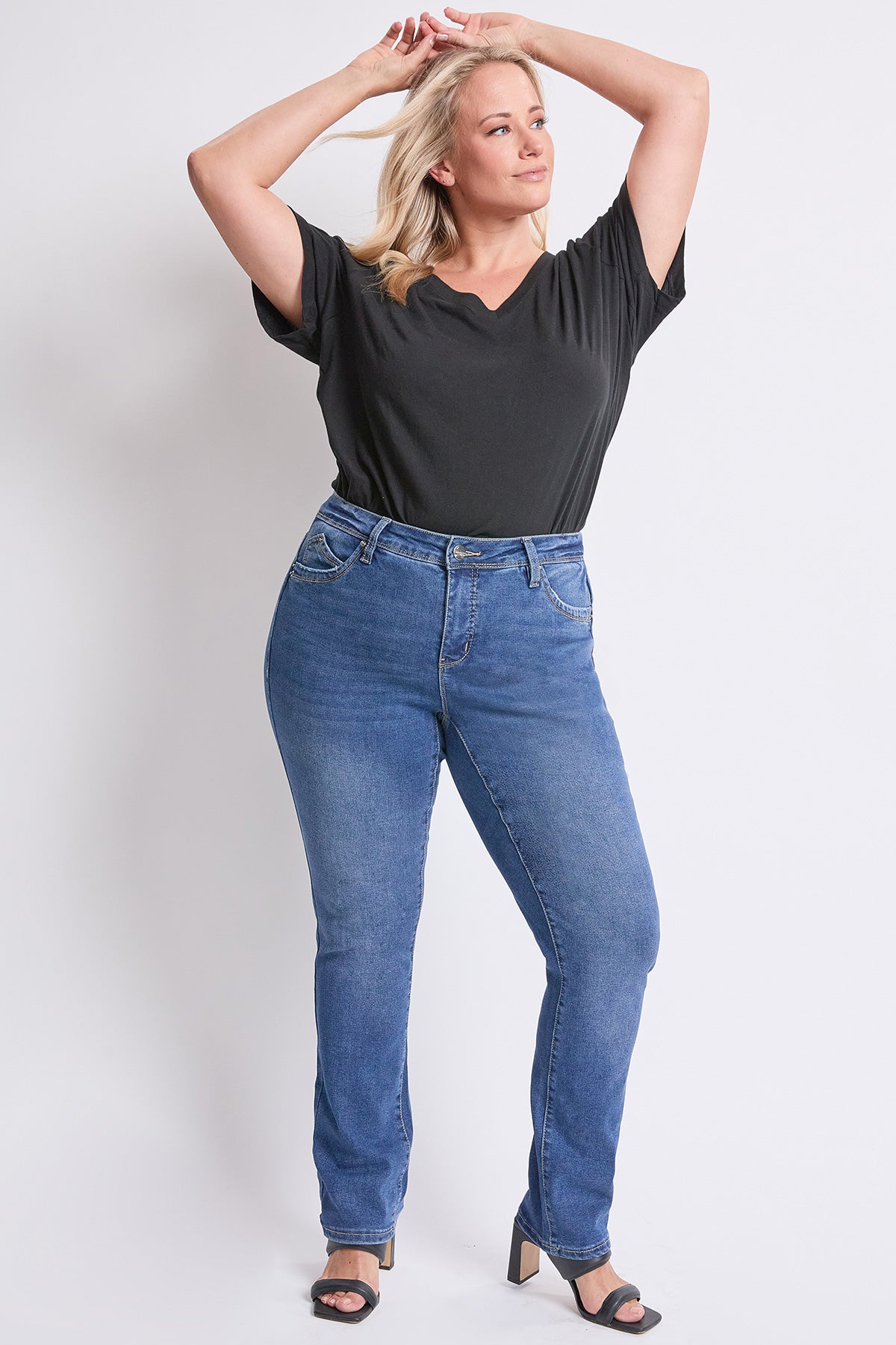Women's Plus High Rise Curve Confidence  Straight